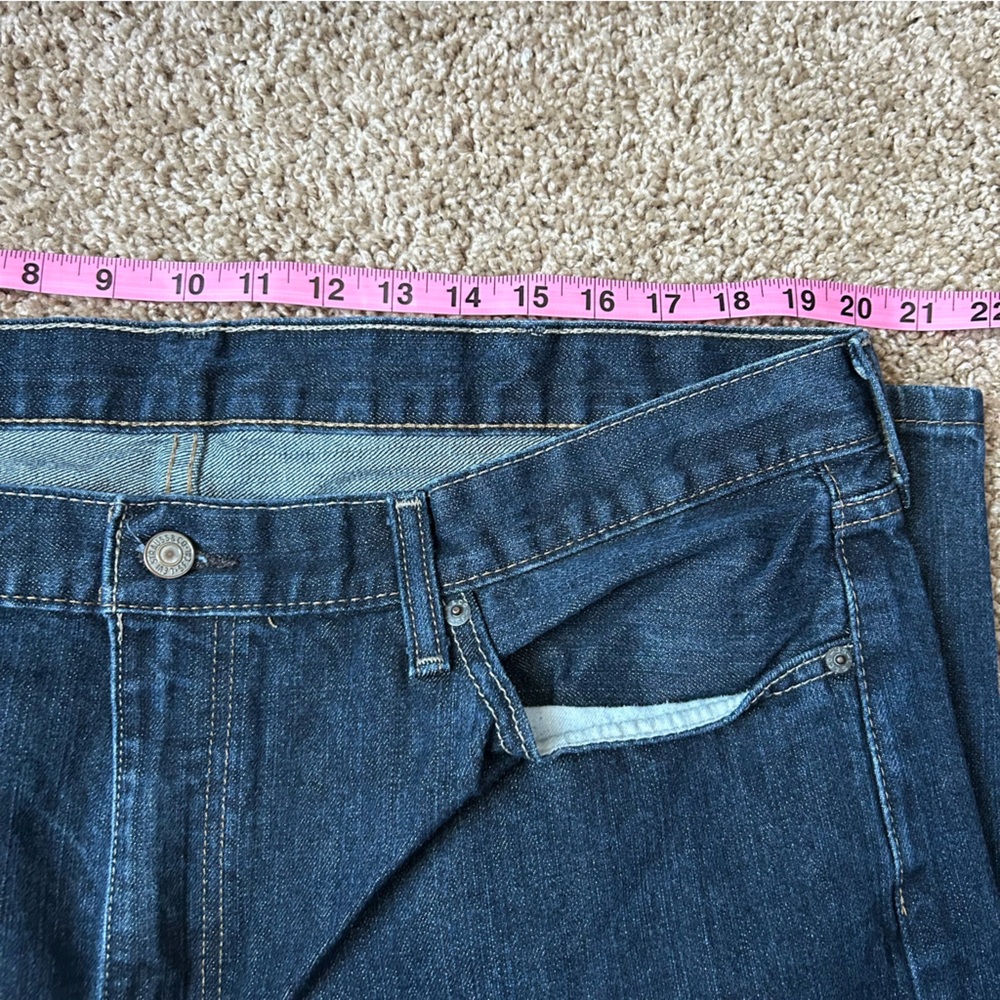 Men’s Levi’s 514 Dark Wash Denim Straight Fit Flex Jeans Size 40x32 |C59 - Picture 9 of 11